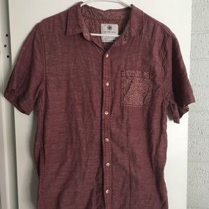 On the Byas Red Pocket Shirt